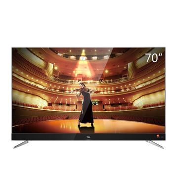 图片 TCL（TCL） 70C2 70英寸 4K智能电视机分辨率3840*2160 配底座 黑色